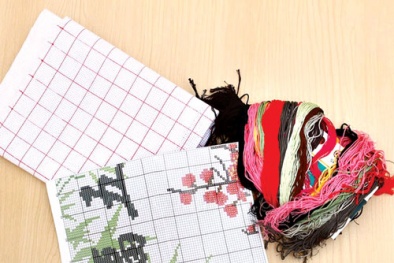 Chỉ thêu tranh chữ thập gây độc?